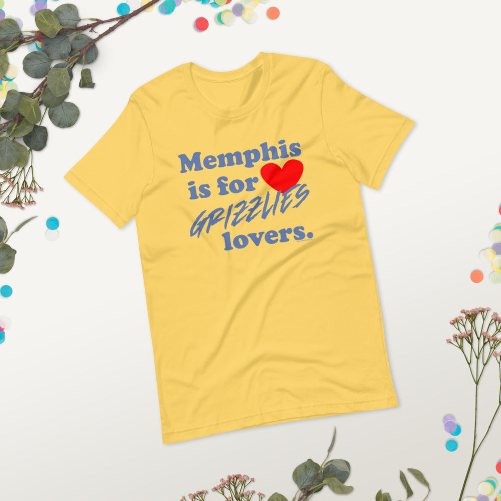 Memphis is for Grizzlies lovers! Short-sleeve unisex t-shirt