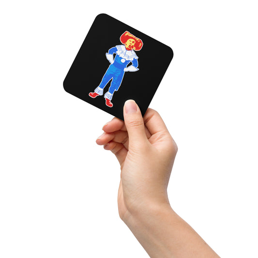 Trumpy the Clown Cork-back coaster