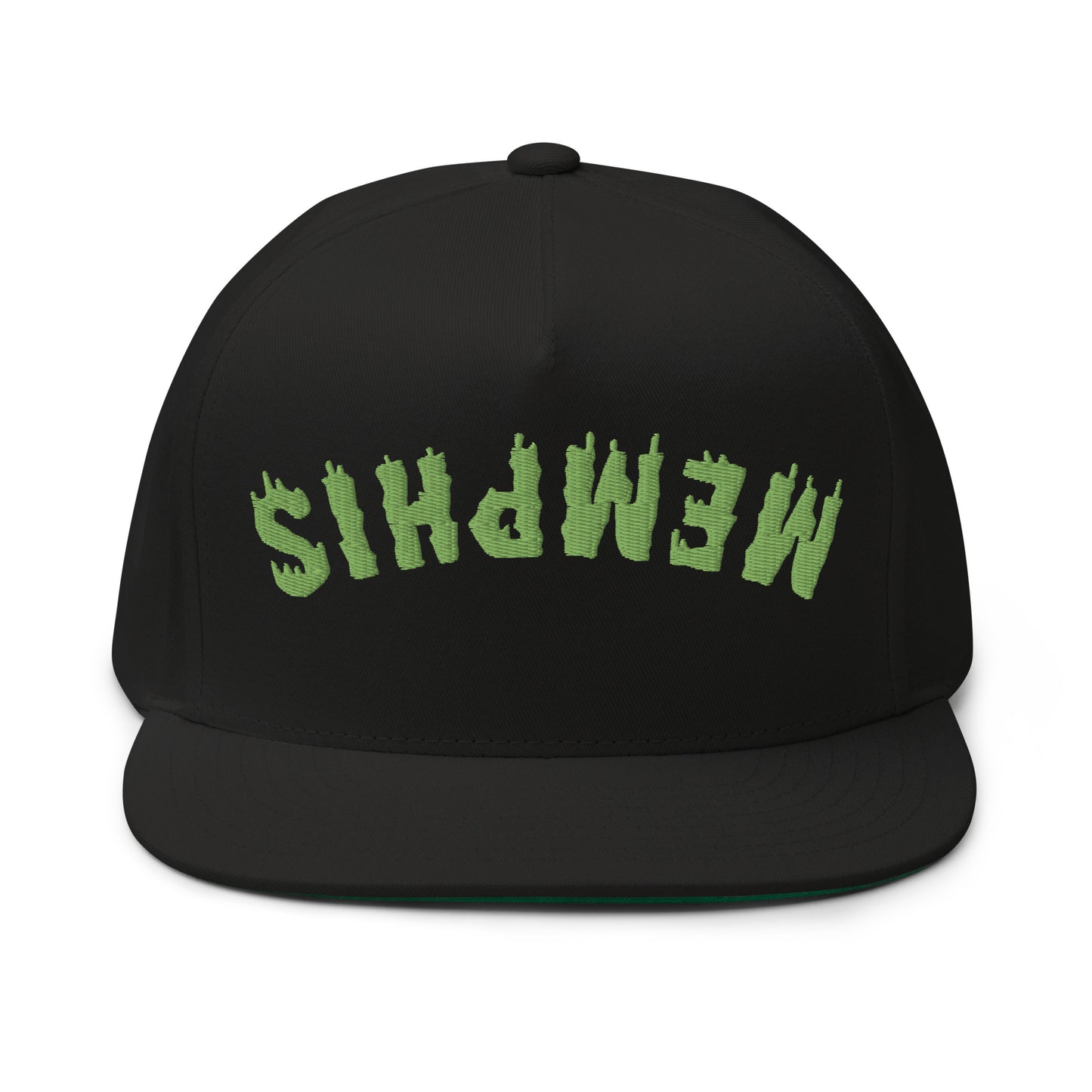 MEMPHIS Upside Down Neon Drip Flat Bill Cap