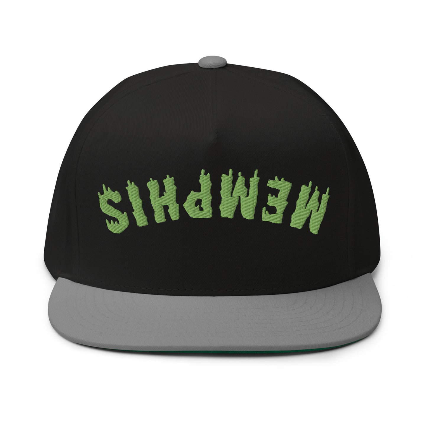 MEMPHIS Upside Down Neon Drip Flat Bill Cap