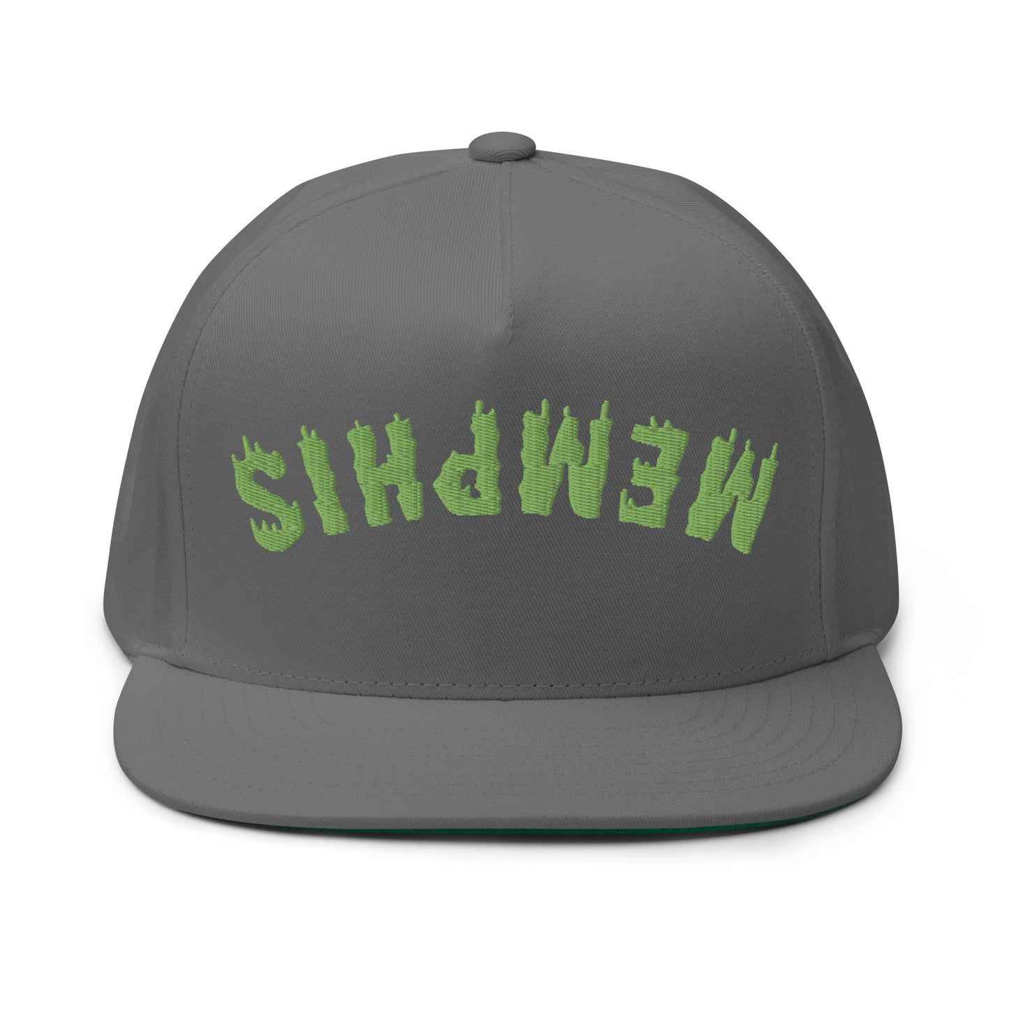 MEMPHIS Upside Down Neon Drip Flat Bill Cap