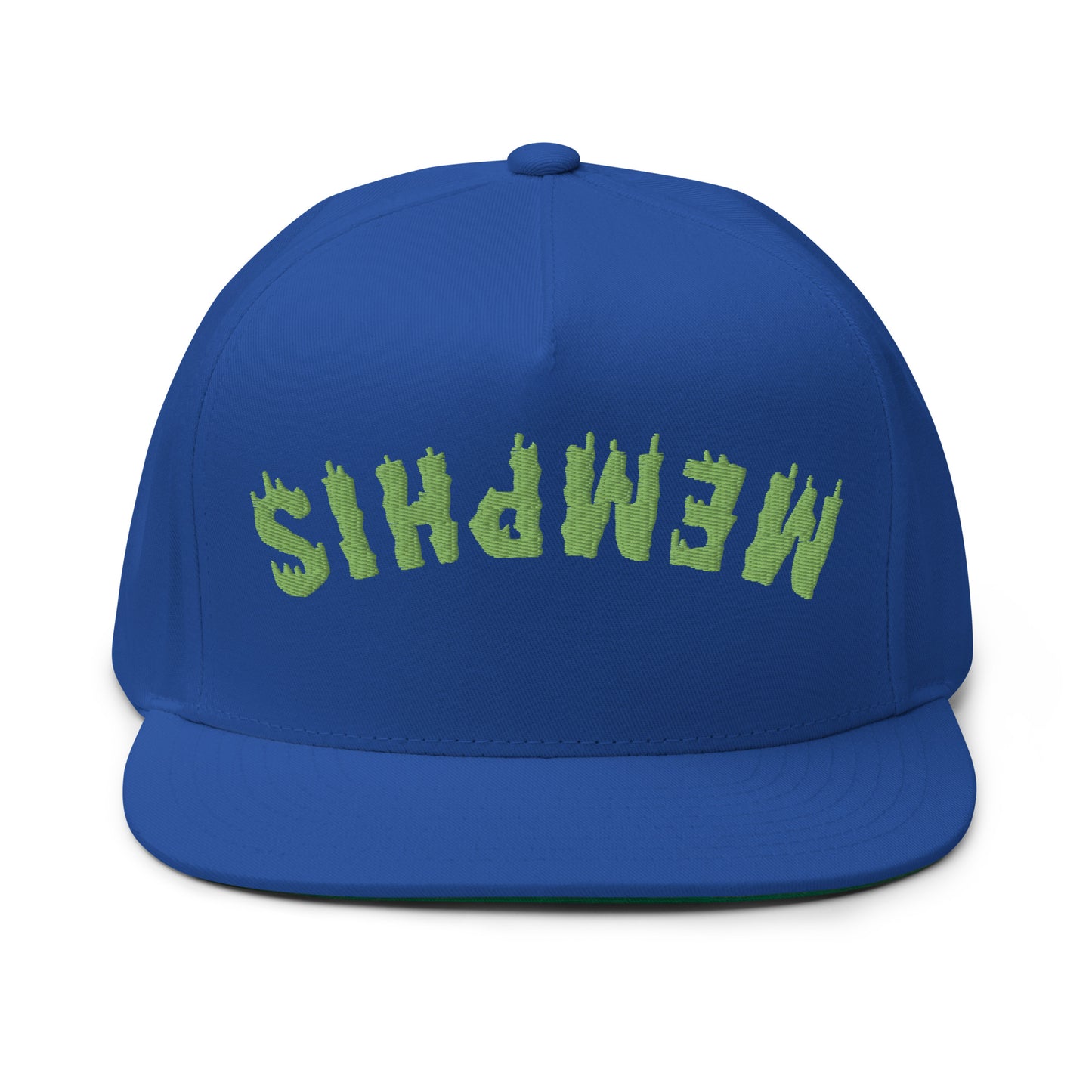 MEMPHIS Upside Down Neon Drip Flat Bill Cap