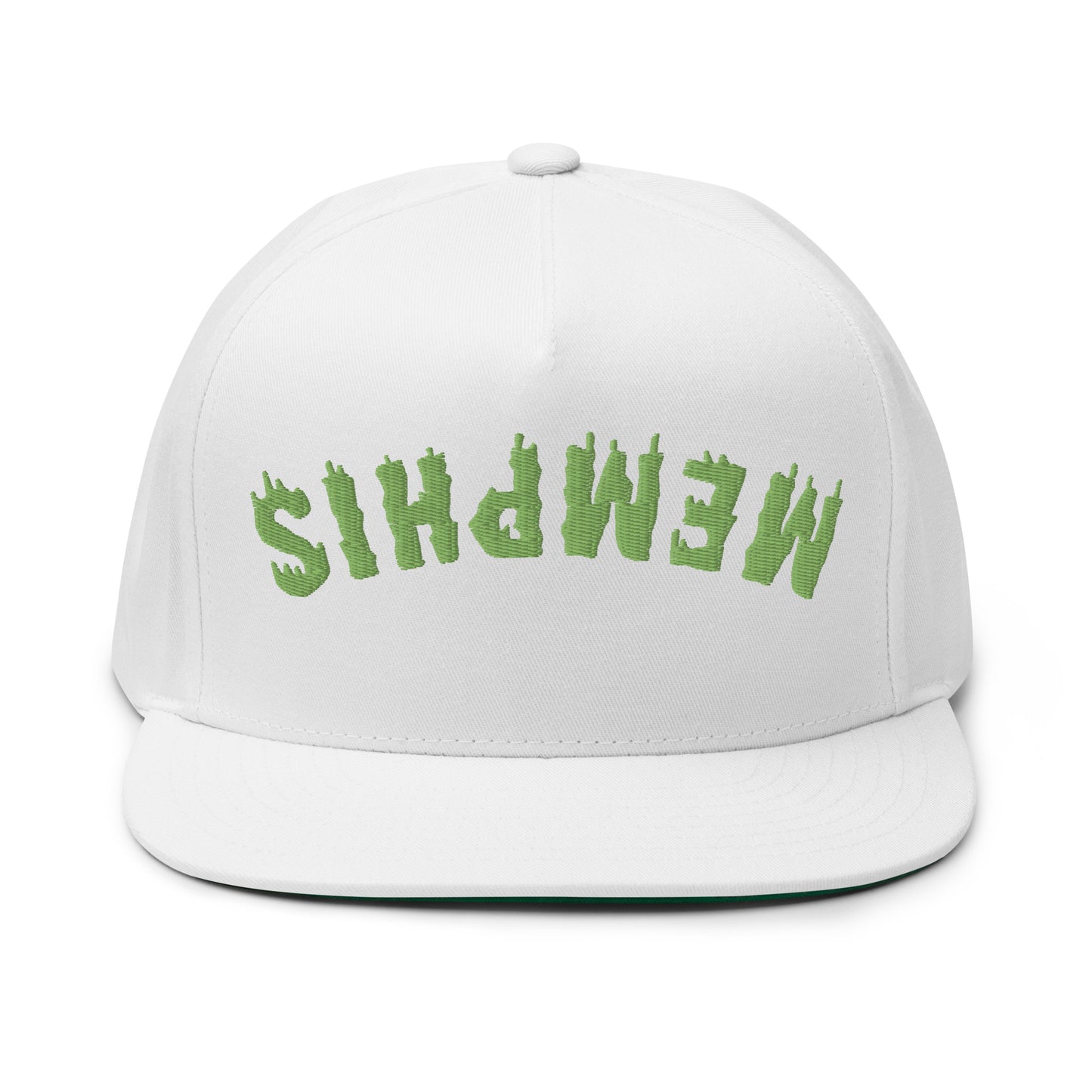 MEMPHIS Upside Down Neon Drip Flat Bill Cap