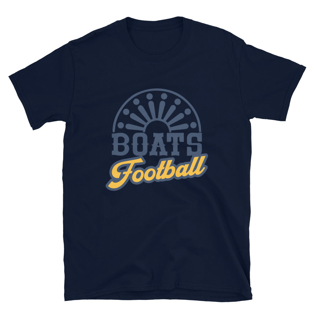 Boats Football Blue & Gold Short-Sleeve Unisex T-Shirt