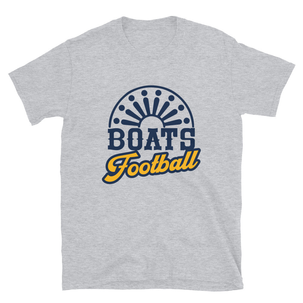 Boats Football Blue & Gold Short-Sleeve Unisex T-Shirt