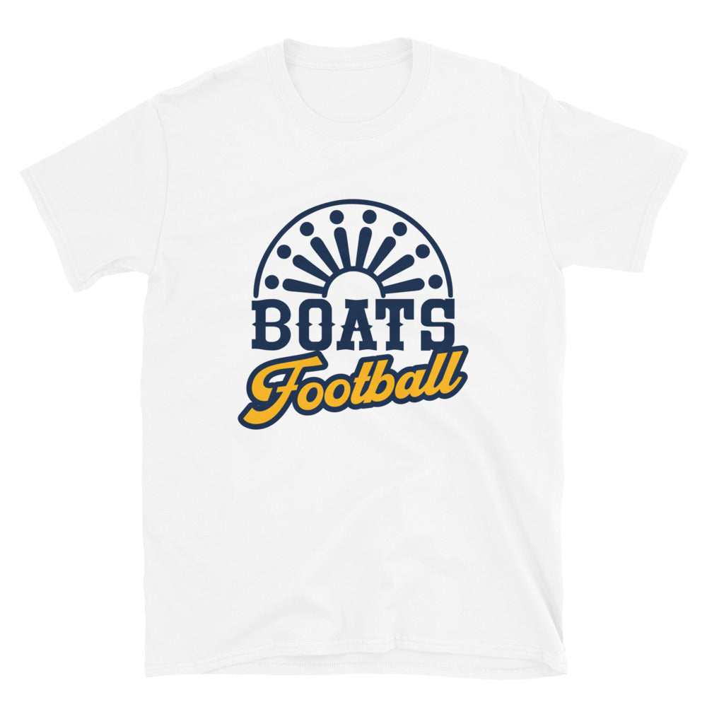 Boats Football Blue & Gold Short-Sleeve Unisex T-Shirt