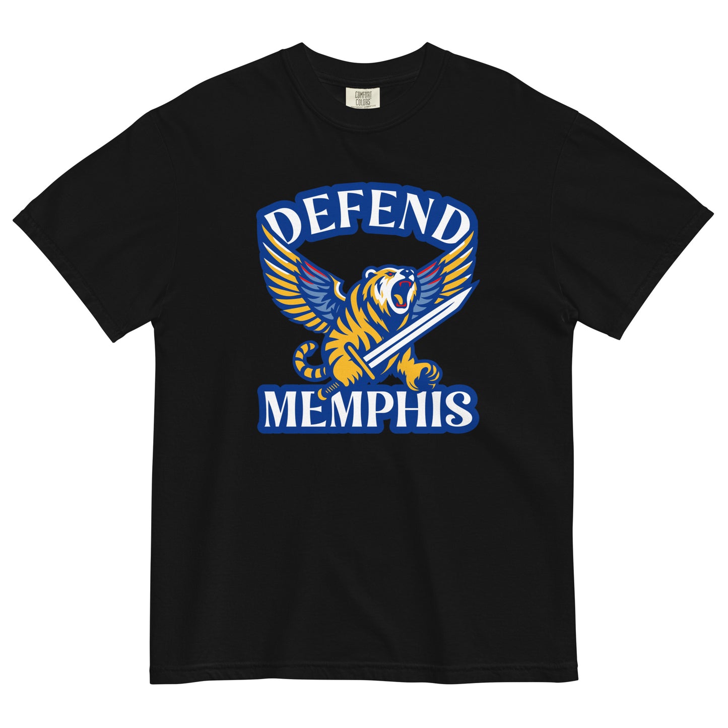 Defend Memphis Unisex garment-dyed heavyweight t-shirt