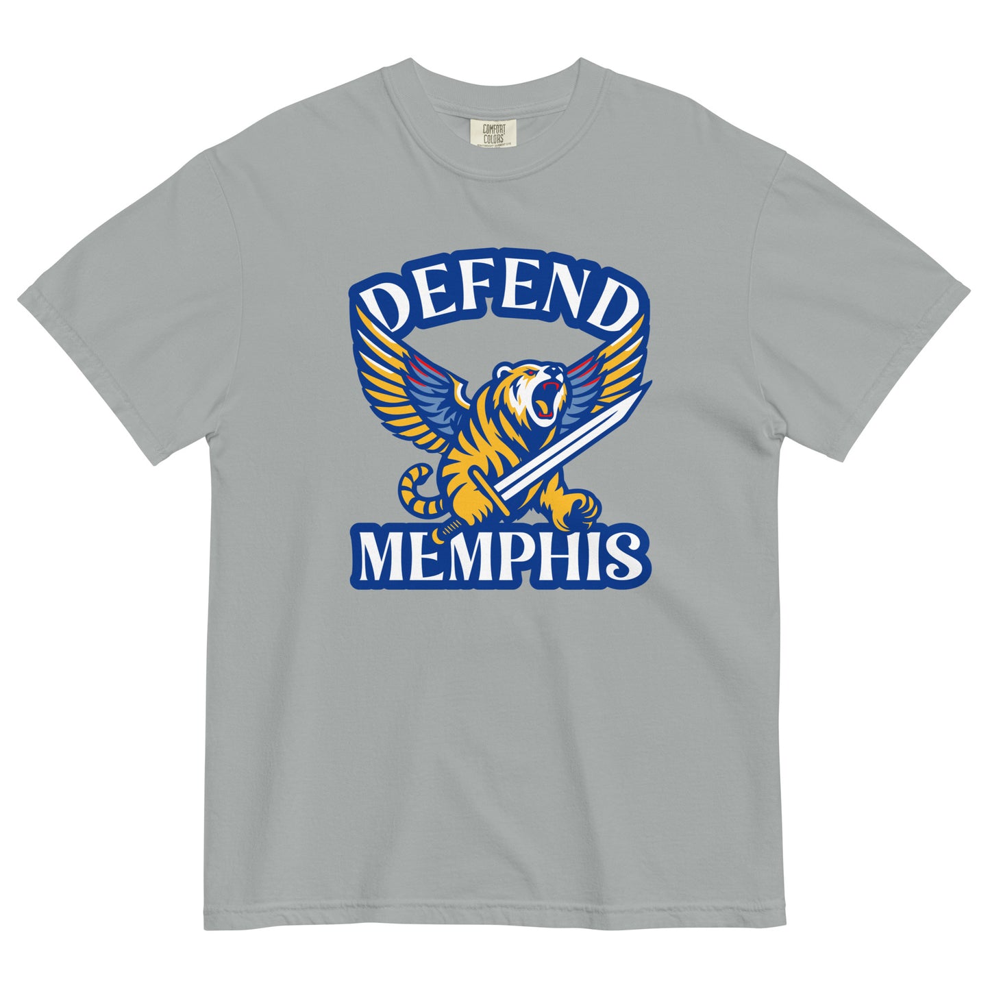 Defend Memphis Unisex garment-dyed heavyweight t-shirt