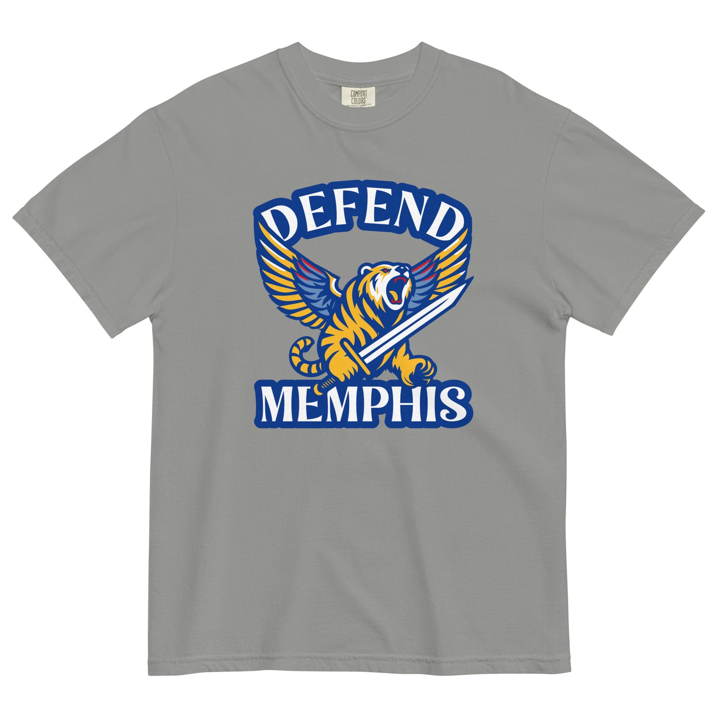 Defend Memphis Unisex garment-dyed heavyweight t-shirt