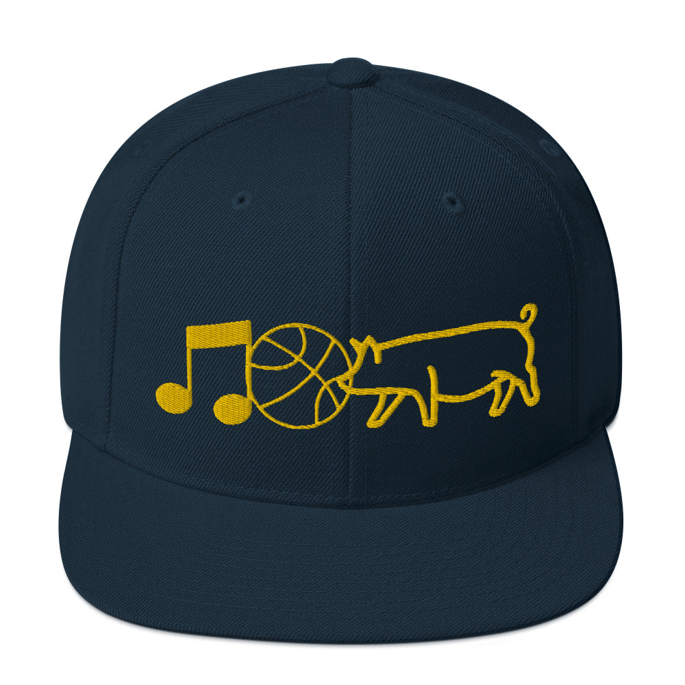 Music Hoops & BBQ Snapback Hat