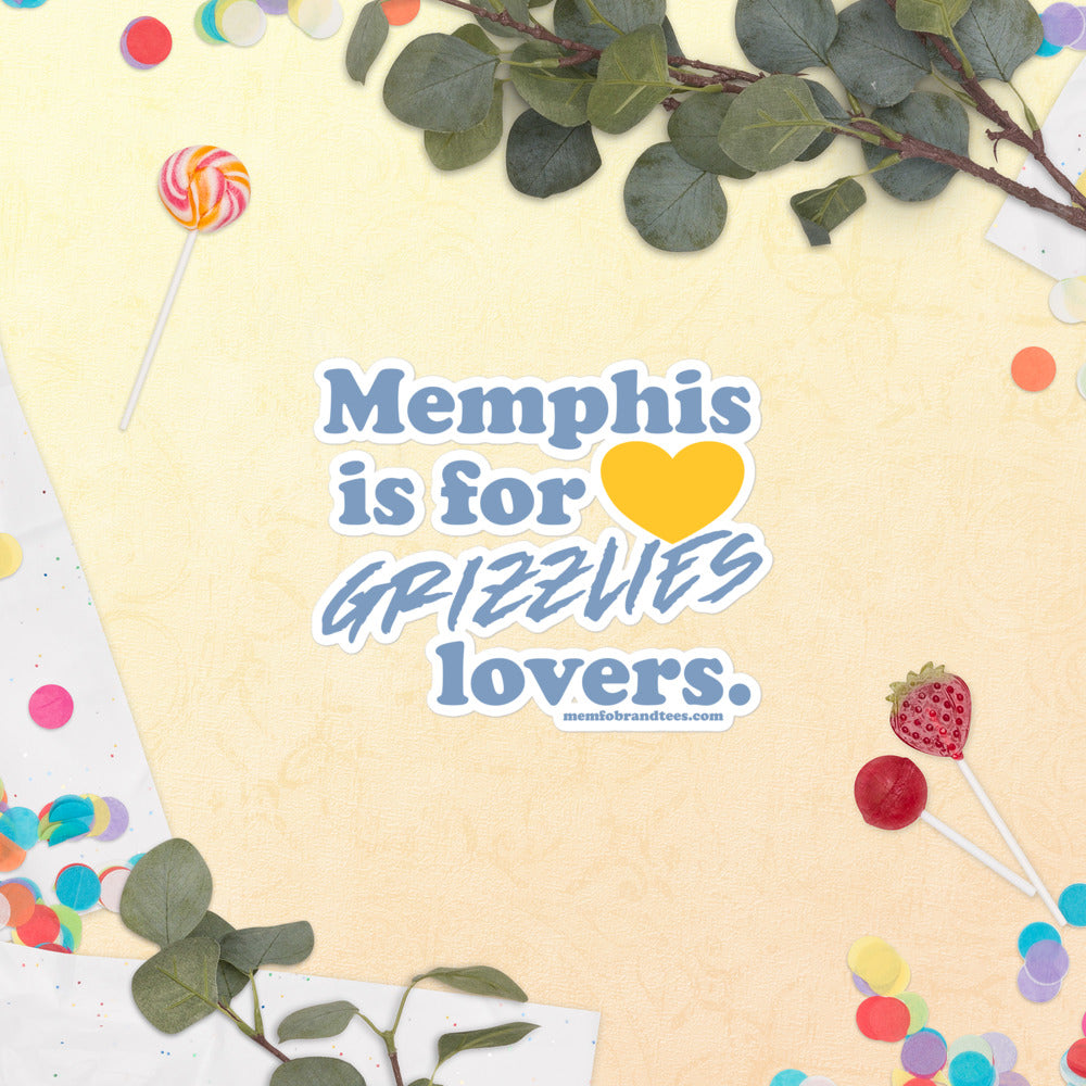 Memphis is for Grizzlies lovers. Bubble-free stickers