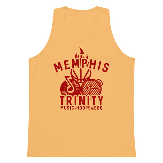 The Memphis Trinity - Music-Hoops & BBQ Men’s premium tank top