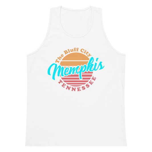 The Bluff City Memphis Tennessee Summer Men’s premium tank top