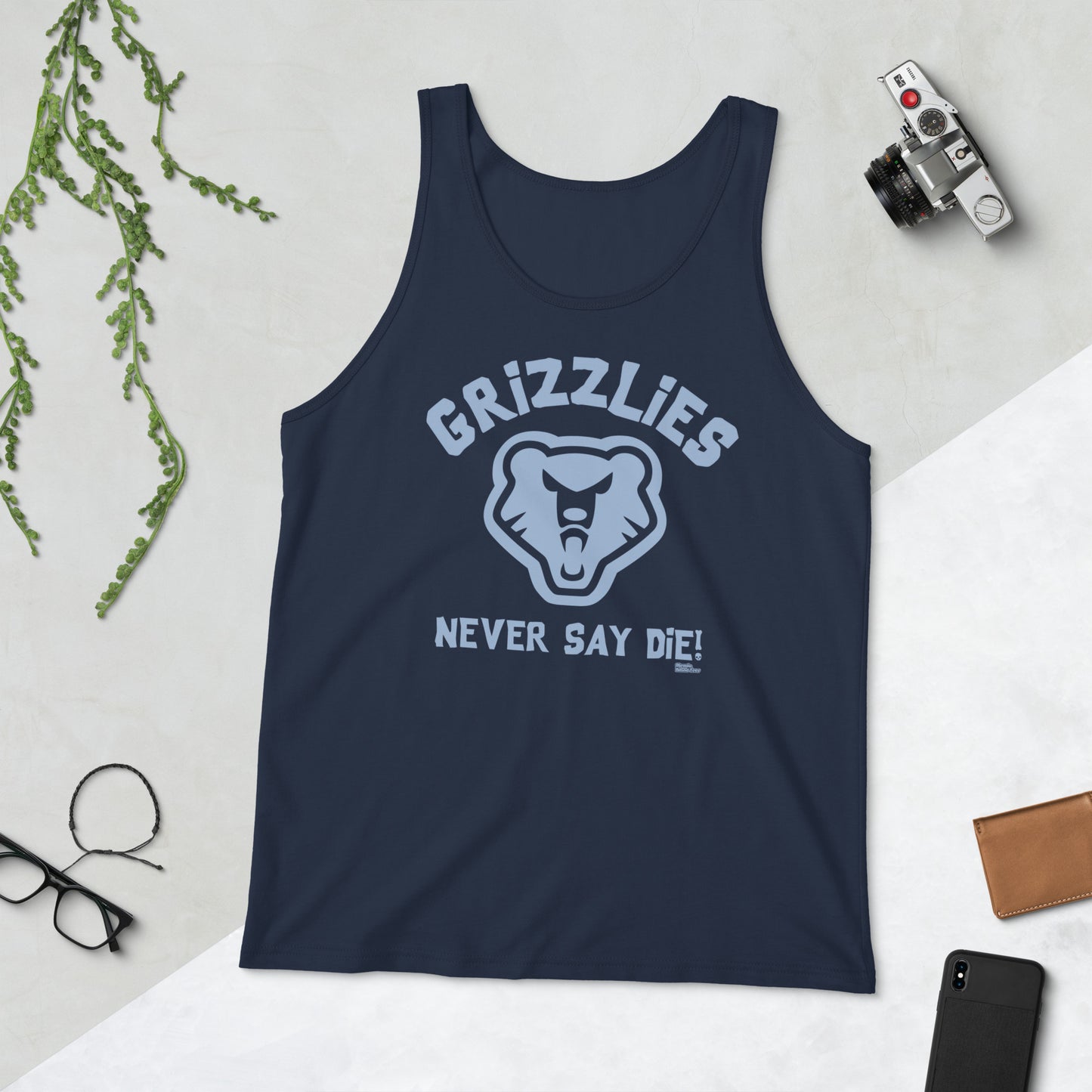 Grizzlies Never Say Die! Unisex Tank Top