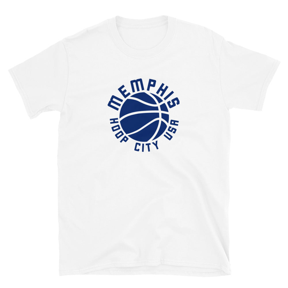 Memphis Hoop City USA Blue Short-Sleeve Unisex T-Shirt