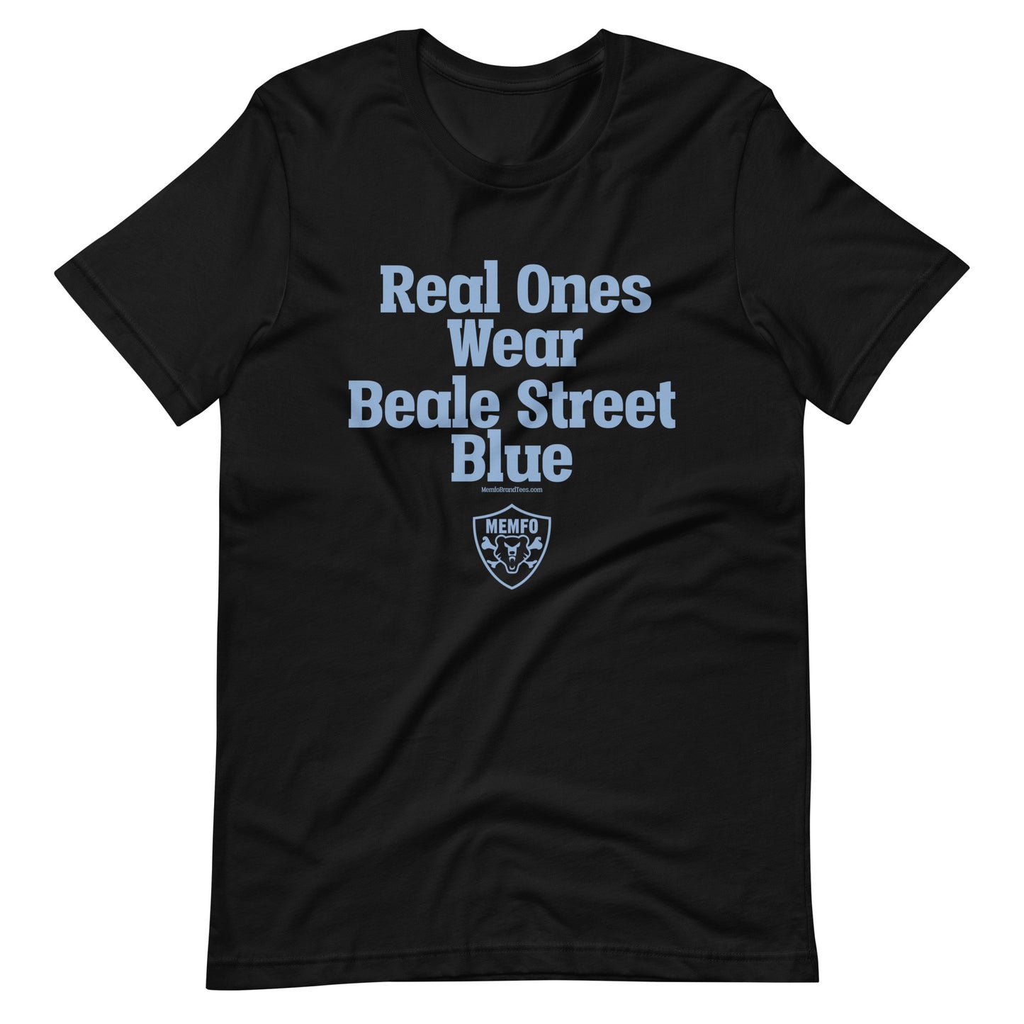 Real Ones Wear Beale Street Blue {Shield} Unisex t-shirt